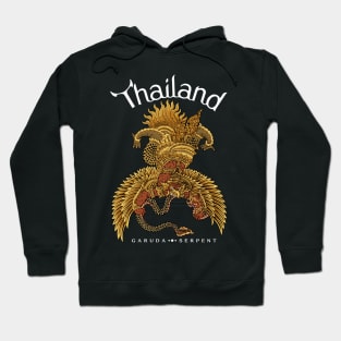 Garuda and Serpent Thai Art Design Hoodie